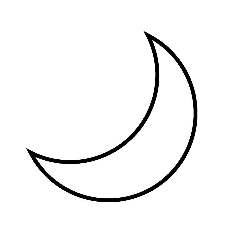 Moon icon for night mode